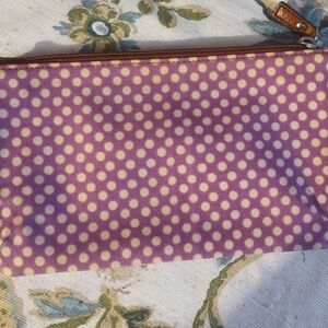 Fossil Key-Per Coated Canvas Make-up Pouch